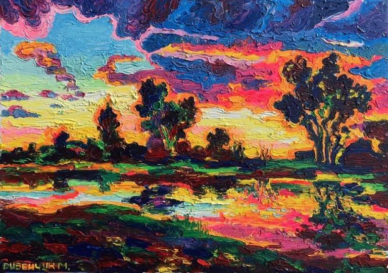 Spring sunset