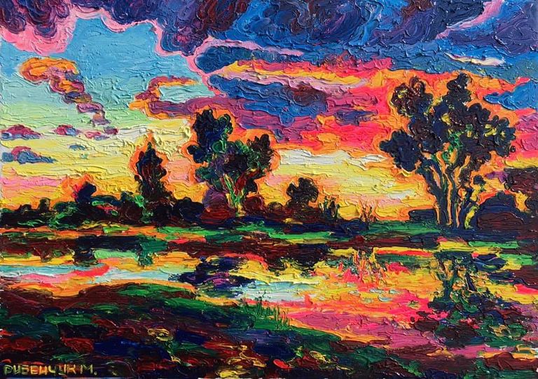 Spring sunset