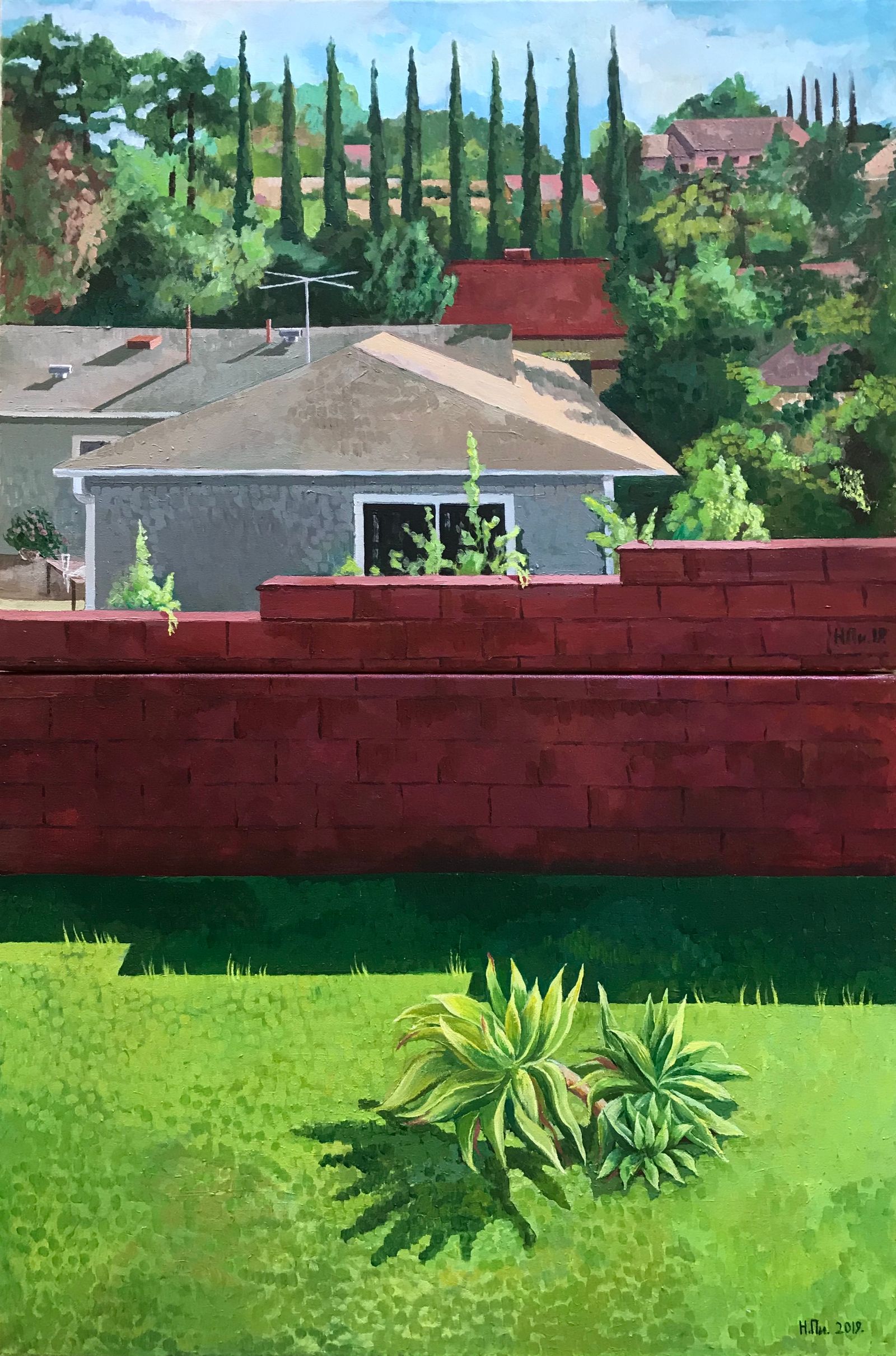 From the series My Pink Land, diptich