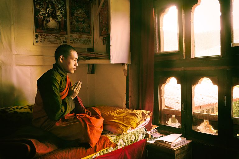 Praying Monk