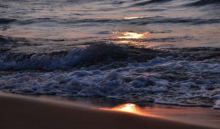 Sunset of a thousand suns golden light rising
