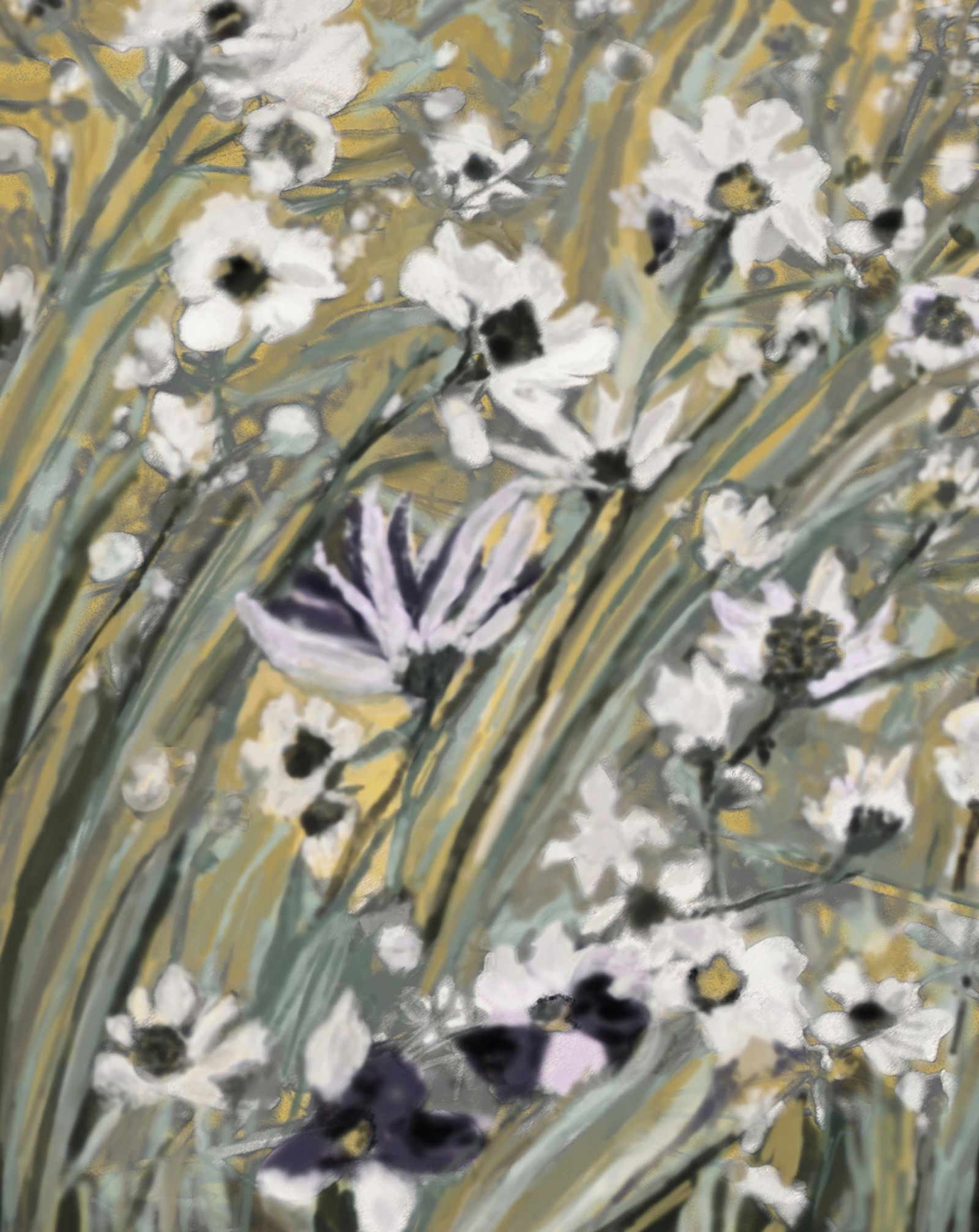 Wildflowers In the Garden of whimsical dreams