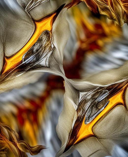Fractured gold