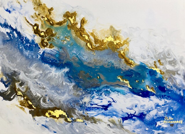 Relax, escape, getaway to the best beaches with romantic spanish guitar songs and take home painting from “Ocean Breeze” collection #100