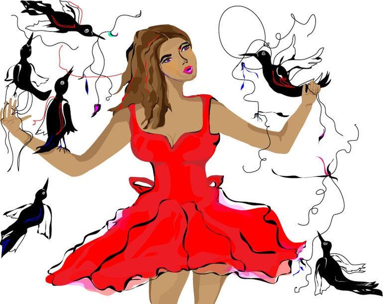 Reddressblackbirds