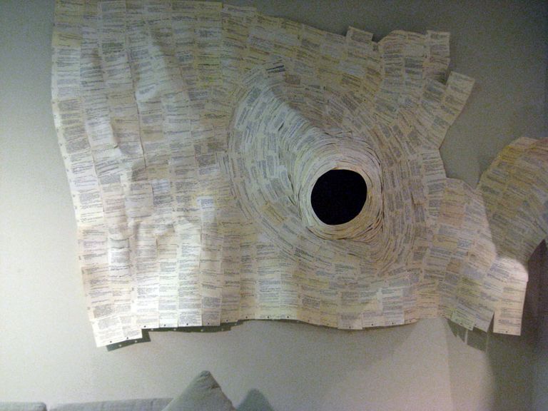 Library Wall with Hole