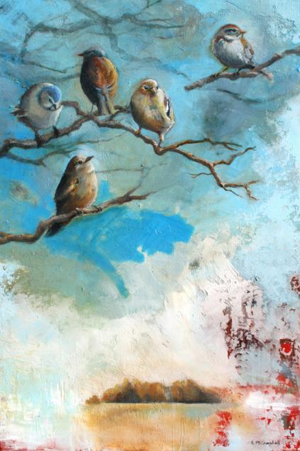 Where Latethe Sweet Birds Sangacryliconcanvas36hx24w
