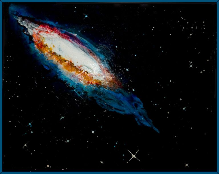 Edge-on Galaxy, Hurtling though the universe