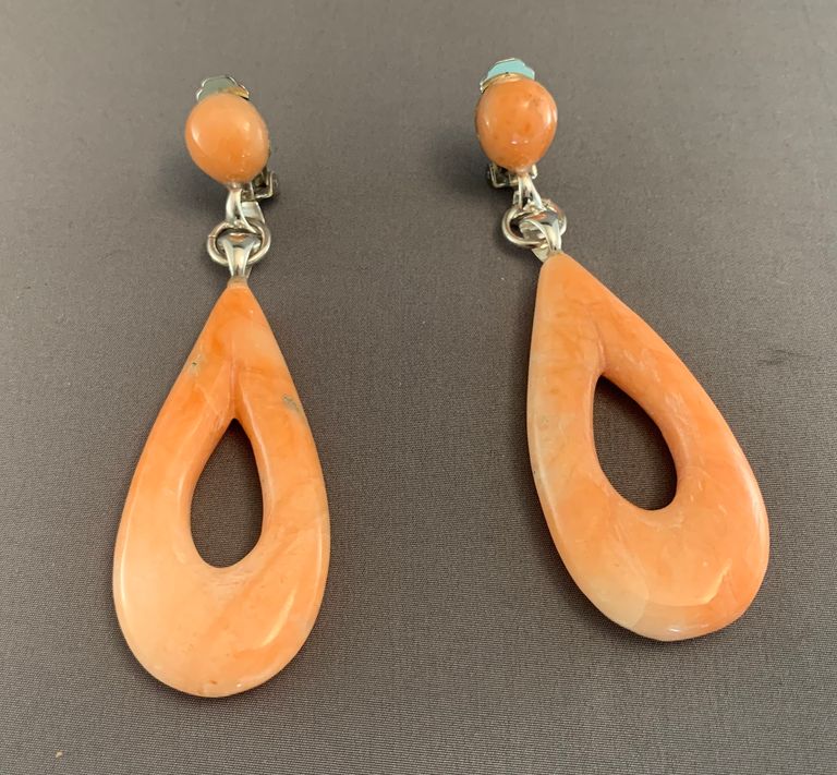 Pink Alabaster Earings