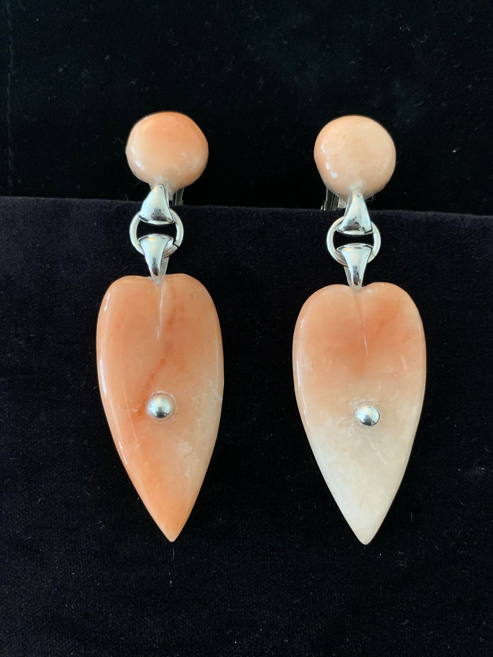 Pink Leaf Earings