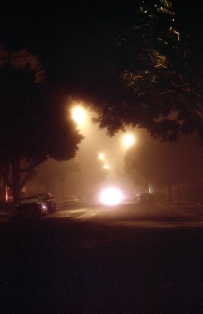 A foggy night on third street