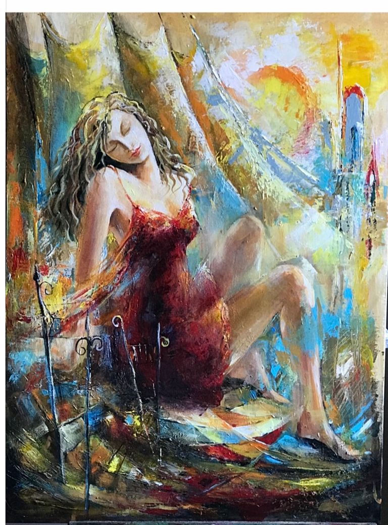dreaming girl