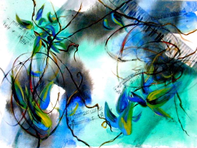Piano Sonata Vine Series24x18Acrilicon Canvas