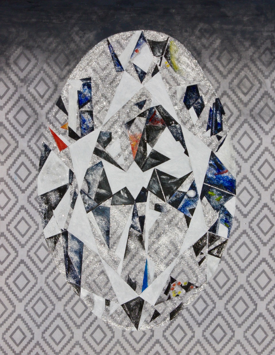 ‘Fornax’ Miners-cut Oval Diamond on Curtain