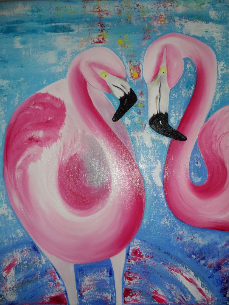 Pink Flamingo a Child of Sunset