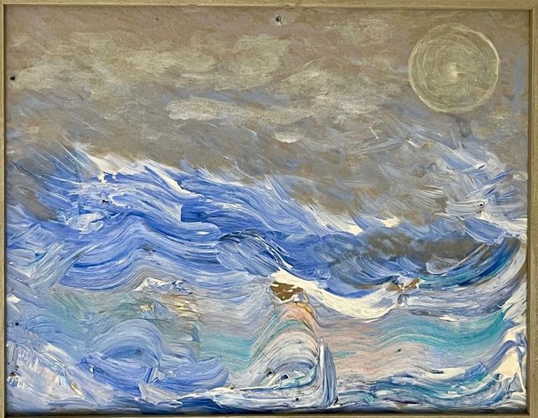 Stormy sea