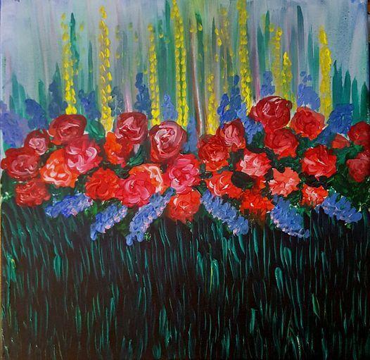 Roses red and blue