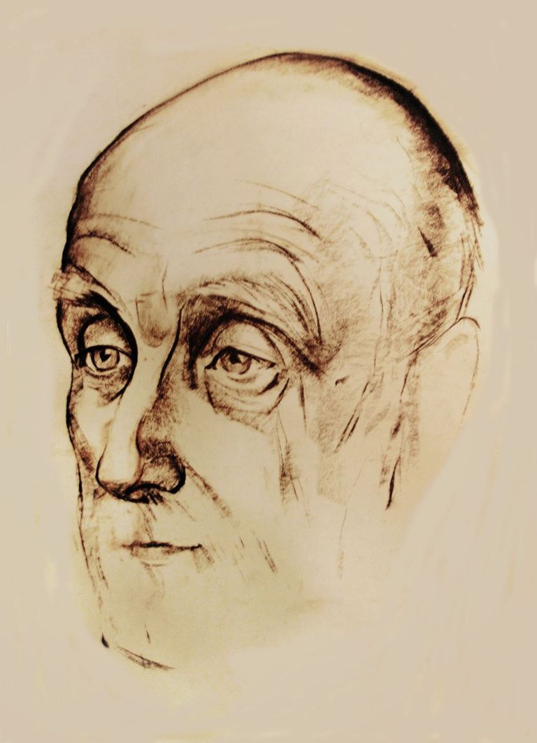 Portrait of artist and writer Vadim Gusev