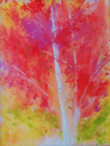 Birch Tree in Fall