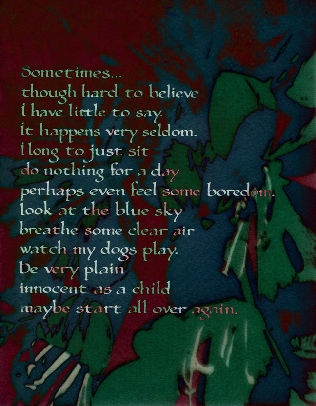 Sometimes...