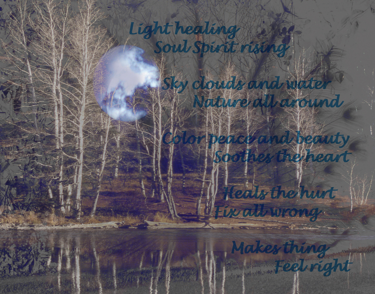 Forest Spirit Rising with poetry at 96dpi