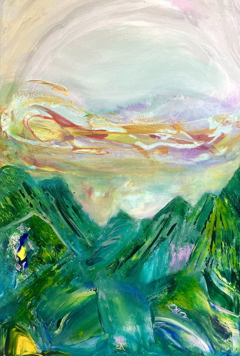 Sunset Mountains Dreams