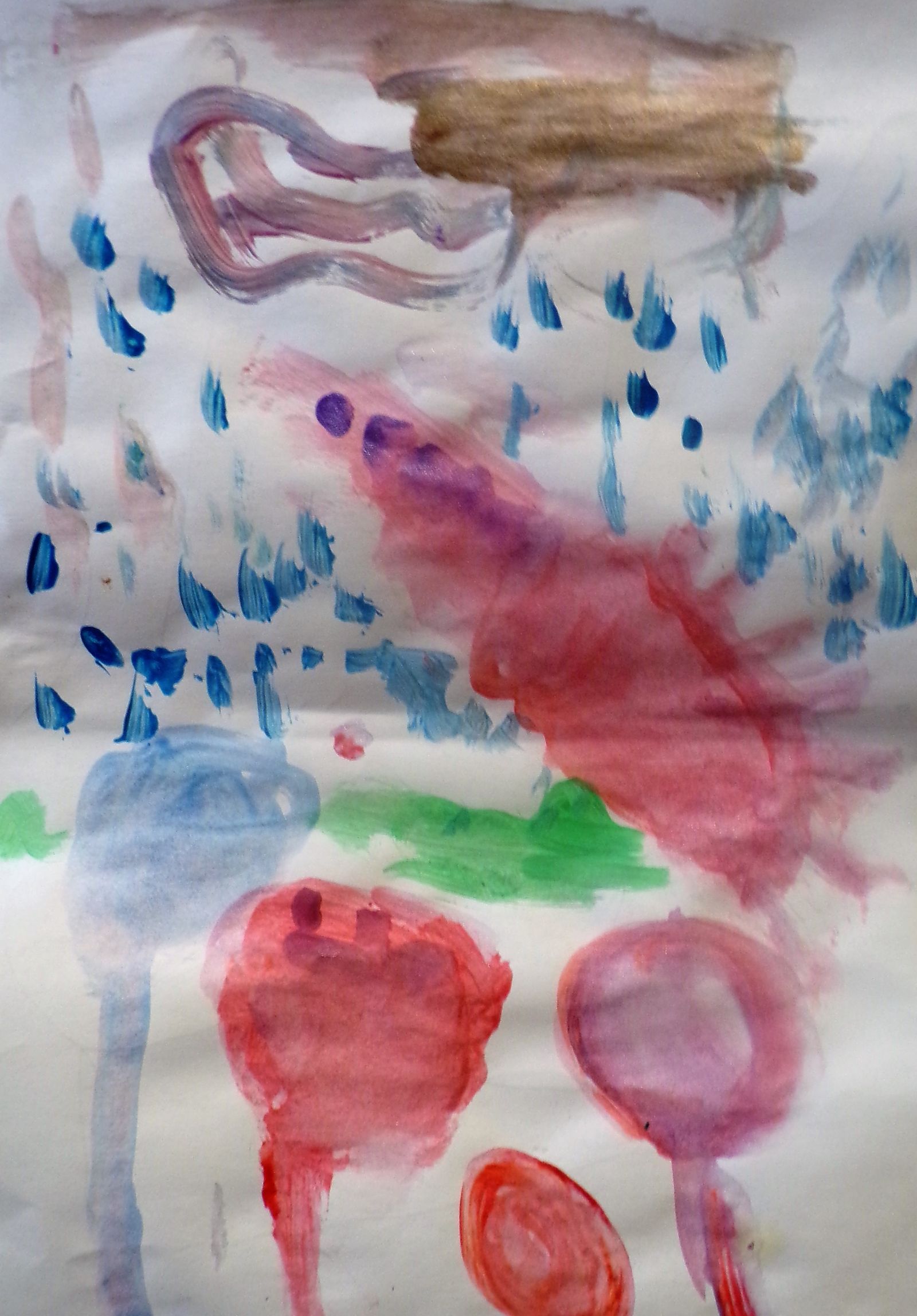 It's Raining: Anna Strogolov 3 y.o.