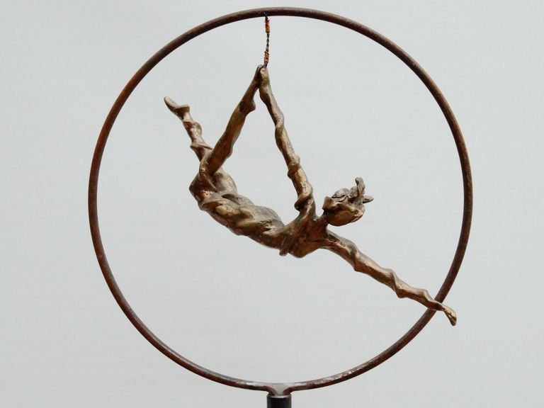 Aerialist Hanging in there