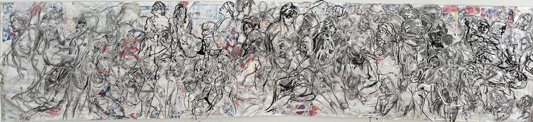 Human Frieze (long A)