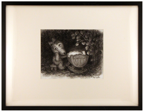 Little Wolf at a Cradle